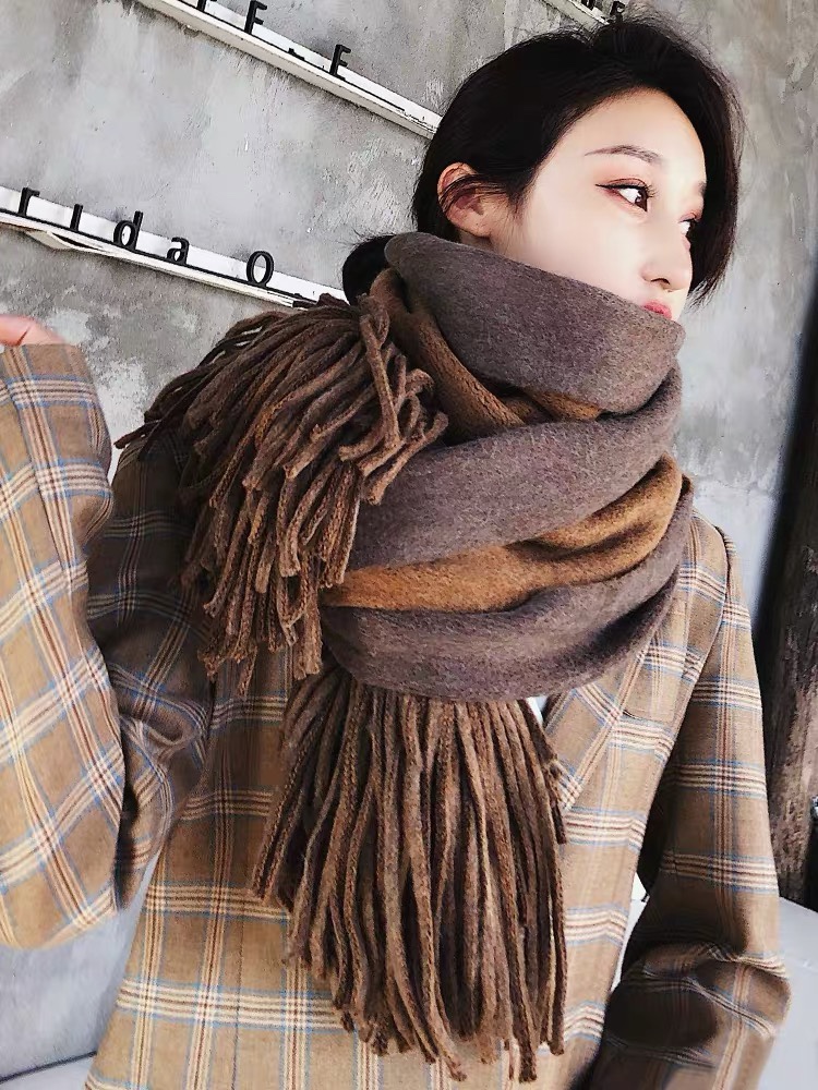 Warm And Thick Cute Temperament Scarf With Casual Trend Fashion