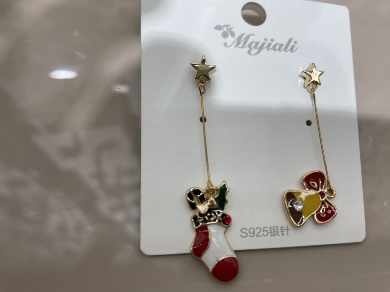Korean Christmas Boots And Bell Earrings