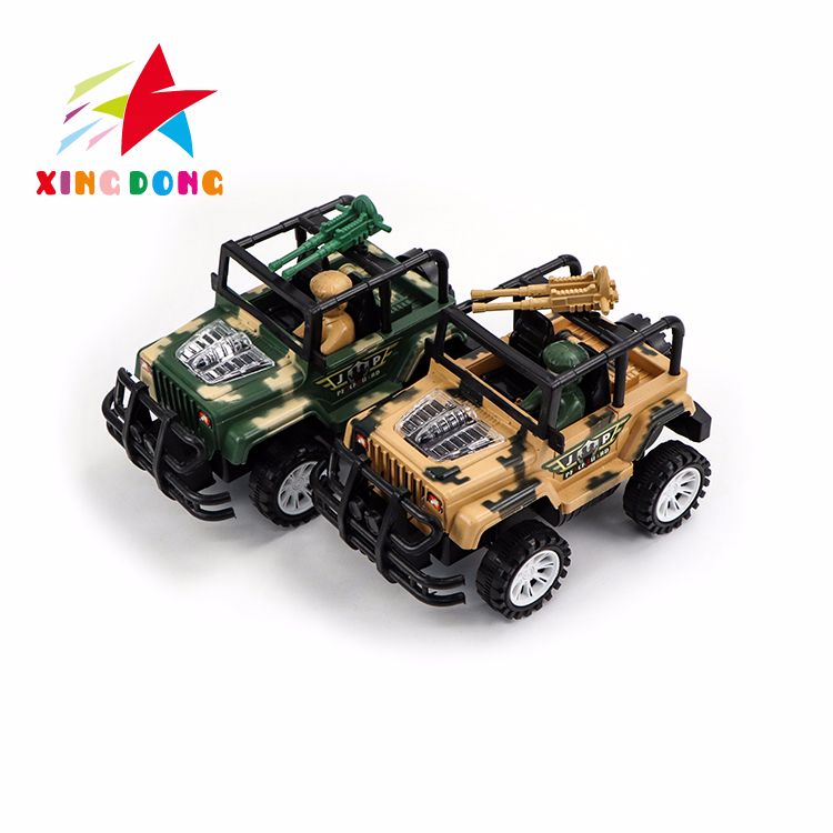 Hot sale pull string lighting up military army color car toy plastic pull line car toy candy toy truck model for kids thumbnail