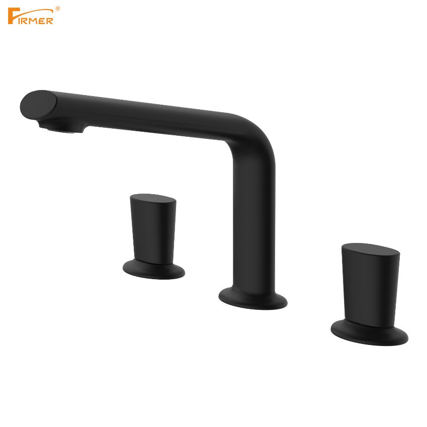 FIRMER's new rose gold two-hand wheel for hot and cold water, bathroom washbasin and kitchen faucet Specification image