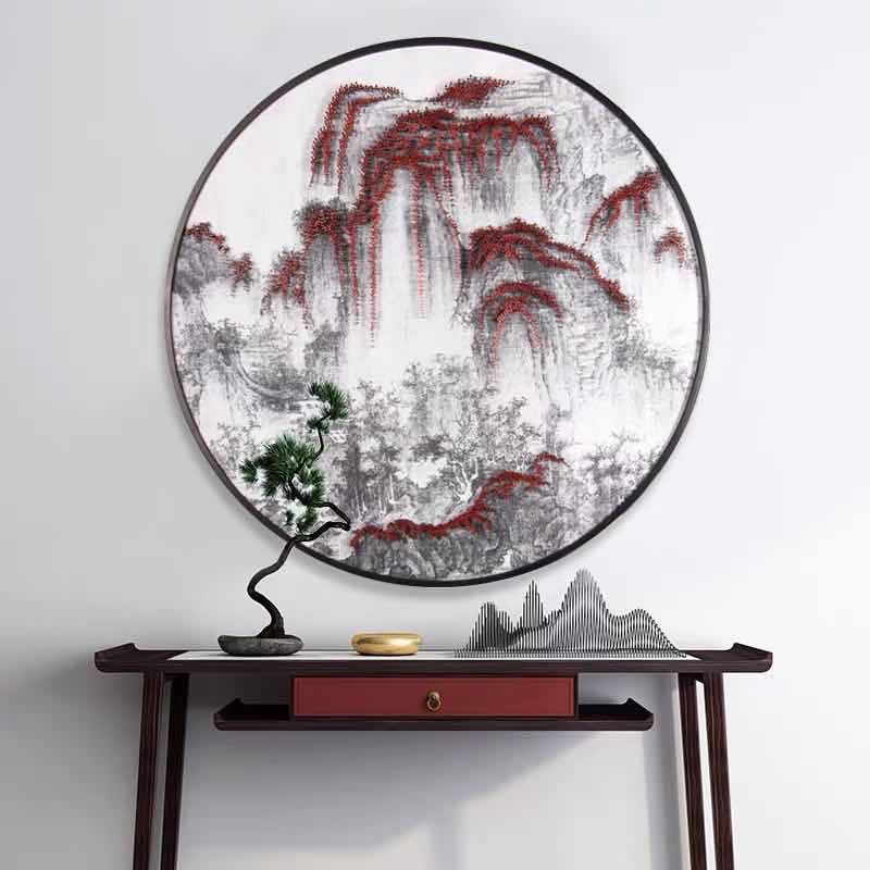 客厅装饰画细节图