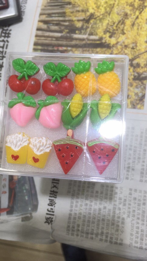 Fruit stud earrings thumbnail