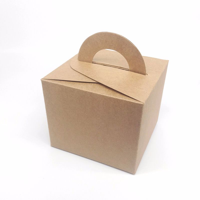 Creative Christmas Gift Box Kraft Paper Apple Box Christmas Eve Hand Gift Box Dried Flowers Birthday Gift Box Item Picture