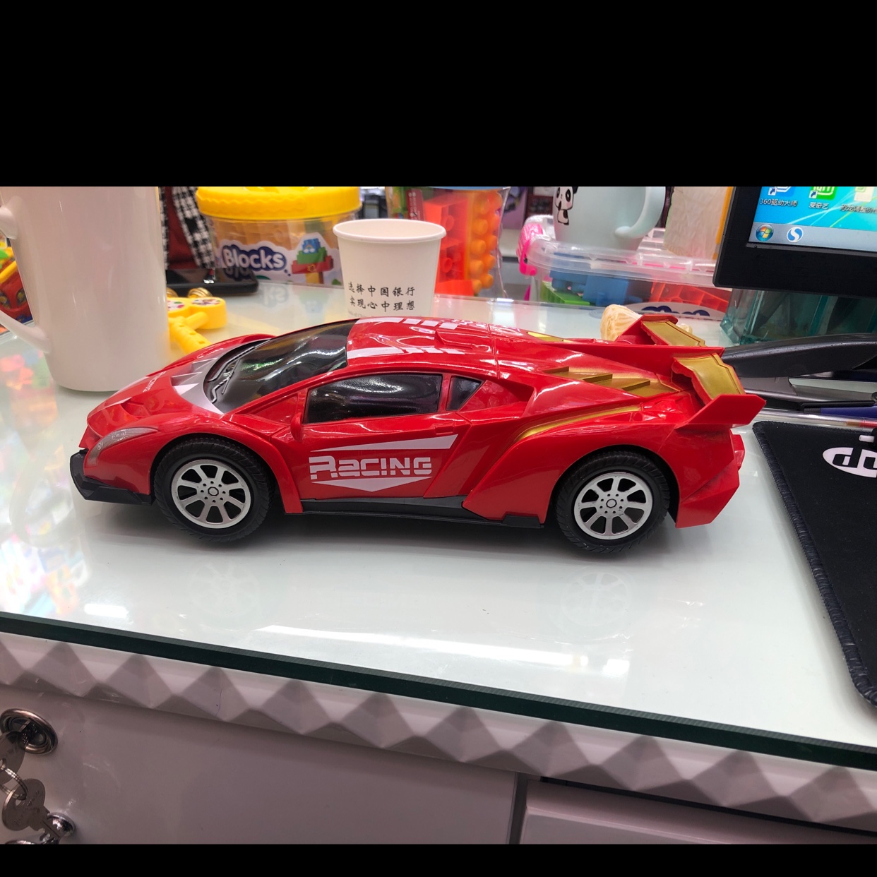 兰博基尼儿童玩具跑车赛车拉花尾翼玩具  赛车玩具  汽车玩具 塑料 王明玩具 1详情图1