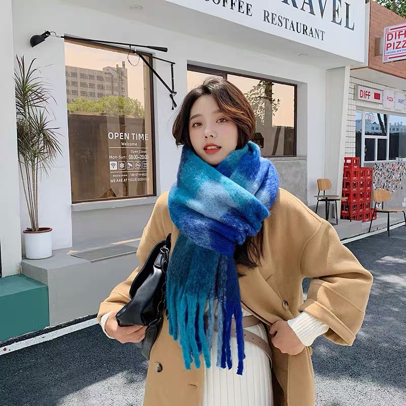 Scarf Super Warm Thick Everything Cute Student Casual Fashion Generous Scarf