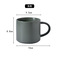 420ml卡尔马龙风格陶瓷杯，全色釉哑光咖啡杯，高档带勺木板垫水杯产品图