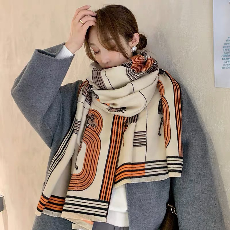围巾超大百搭可爱学生休闲时尚大方围巾图