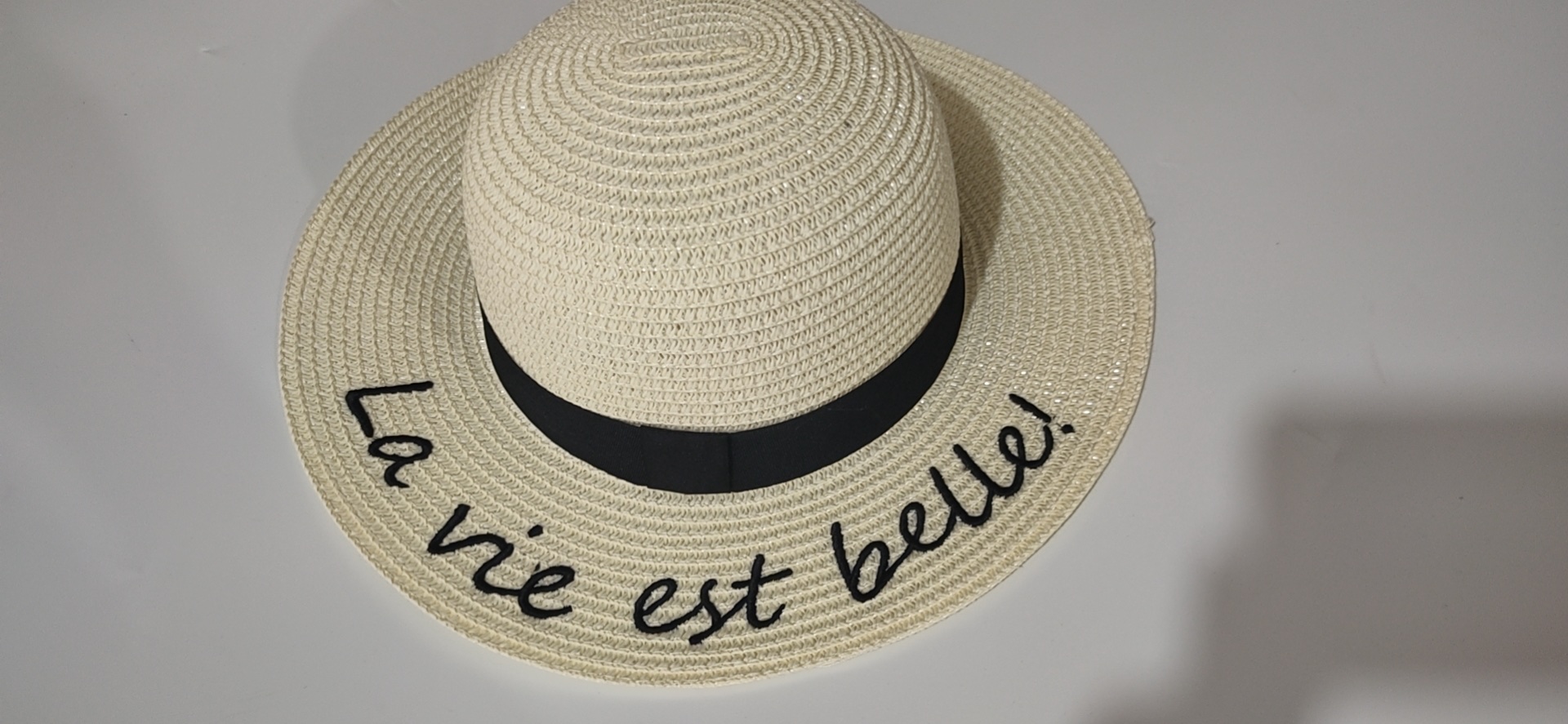 Summer new English straw hat details Picture