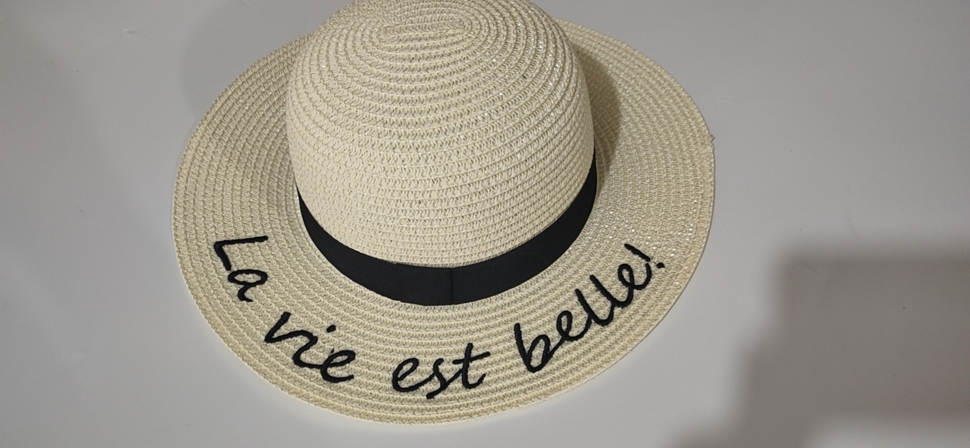 Summer new English straw hat