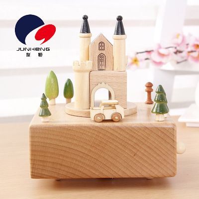 1511 Taj Mahal boutique wooden music box music box Birthday gift Creative children's decoration