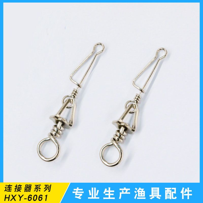 Triangular rotating ring with Italian pins, stainless steel Lue pin connector, fishing accessory