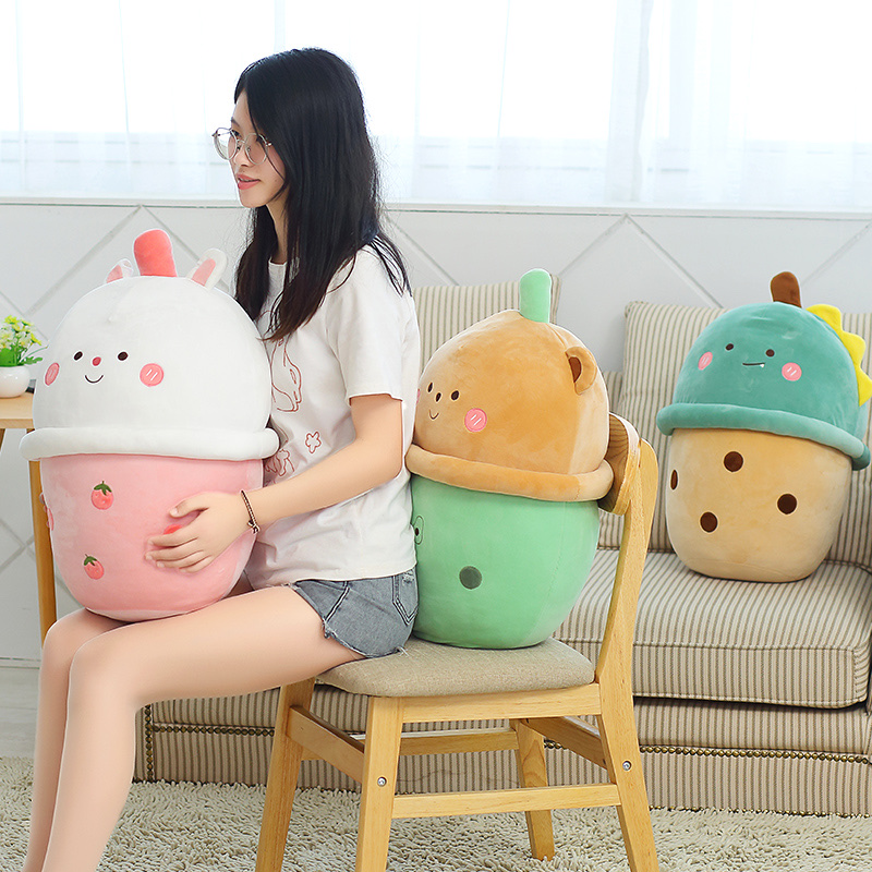 2022 New plush toys for boys and girls, milk tea, throw pillows, birthday gifts, bedroom Application Scenario
