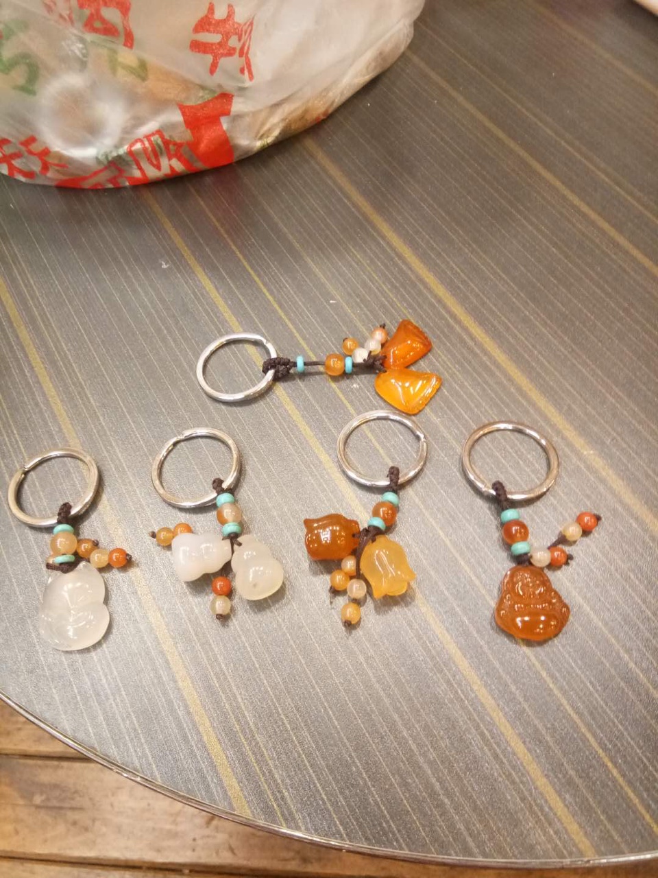 玉髓钥匙扣 随机选高端定制送人佳品志文082