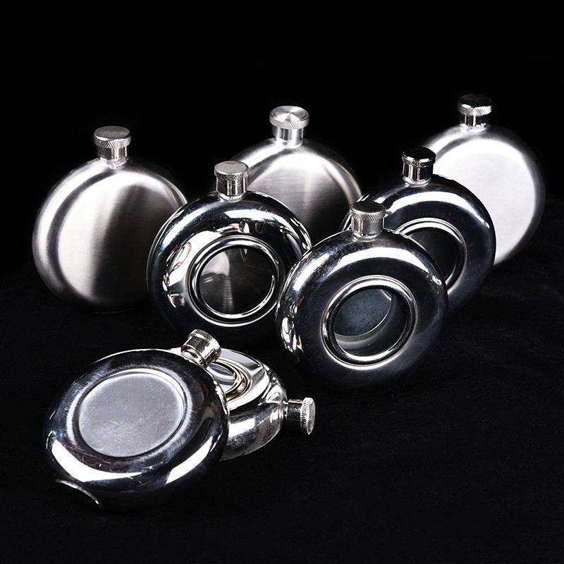 Stainless Steel Round Wine Pot 5Oz--8Oz details Picture