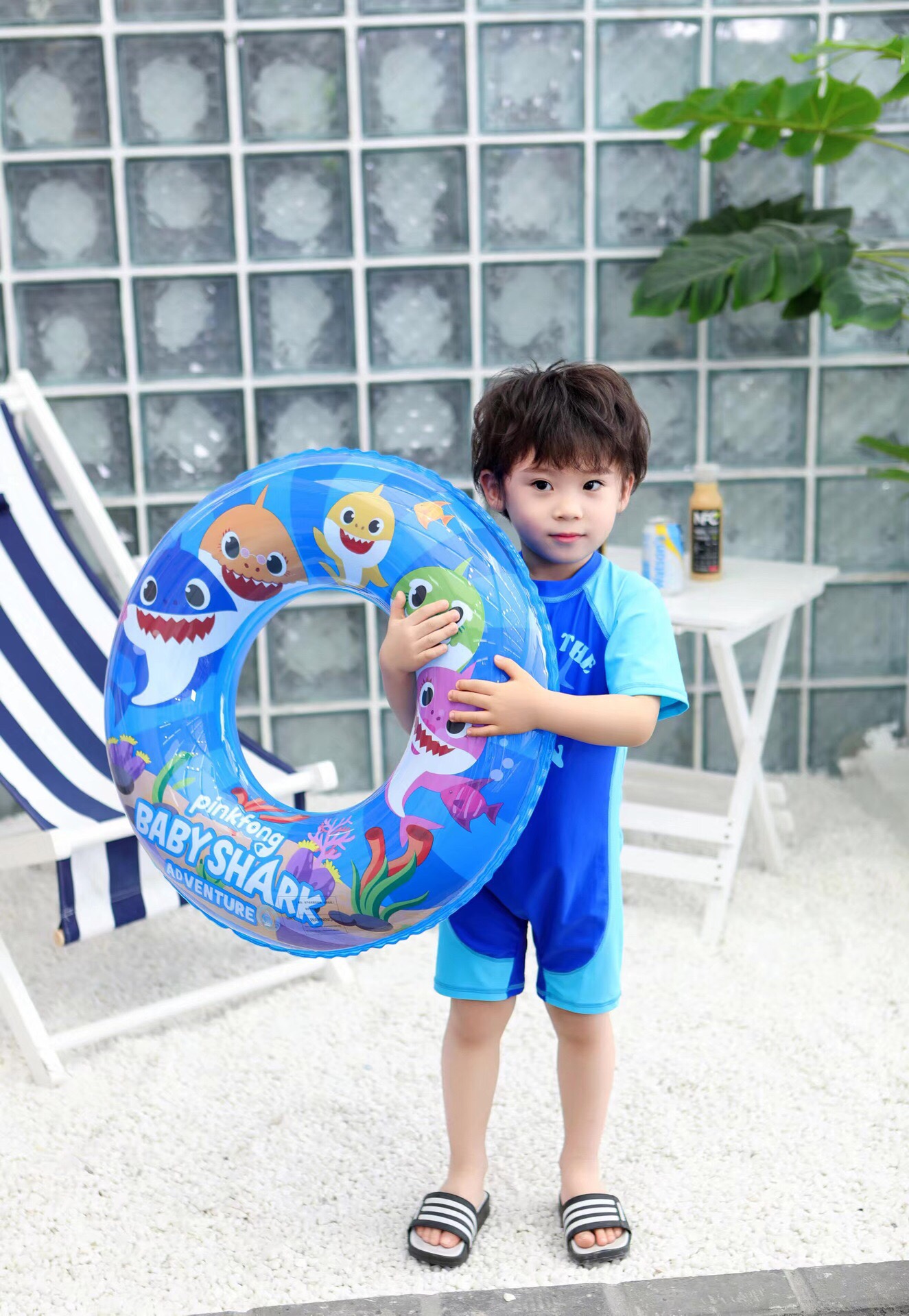 ins thickened cartoon children's swimming rings, shark baby armpit rings, swimming rings and PVC water rings are available in stock detail image 7
