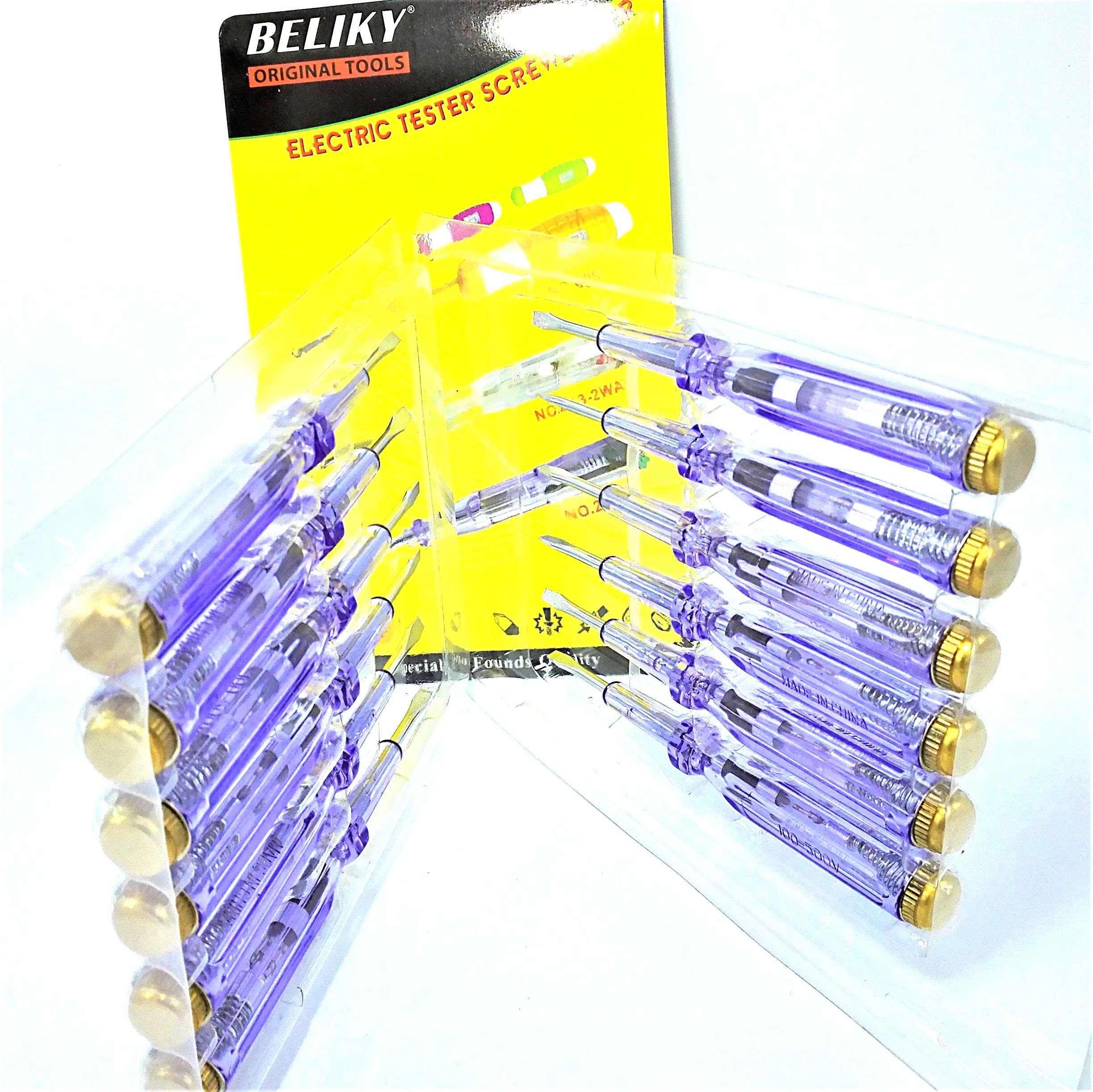 beliky003-12PC钢批铜帽试电笔起子电工螺丝刀详情图3
