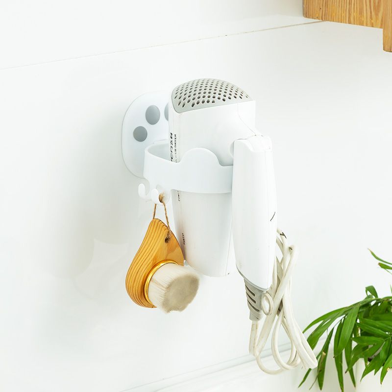 Cat paw hair dryer stand, bathroom wall-mounted storage rack, washbasin plug hook storage rack, no need for drilling Specification drawing