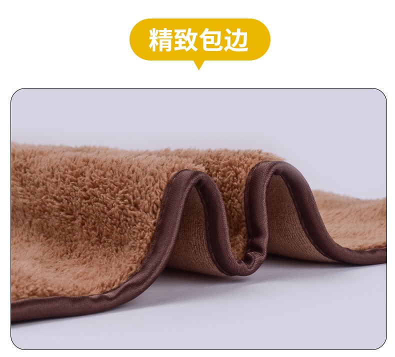 工厂直销洗车加厚双面毛巾 多功能毛巾 批发吸水毛巾 珊瑚绒毛巾 30*40CM 540克/平方详情2