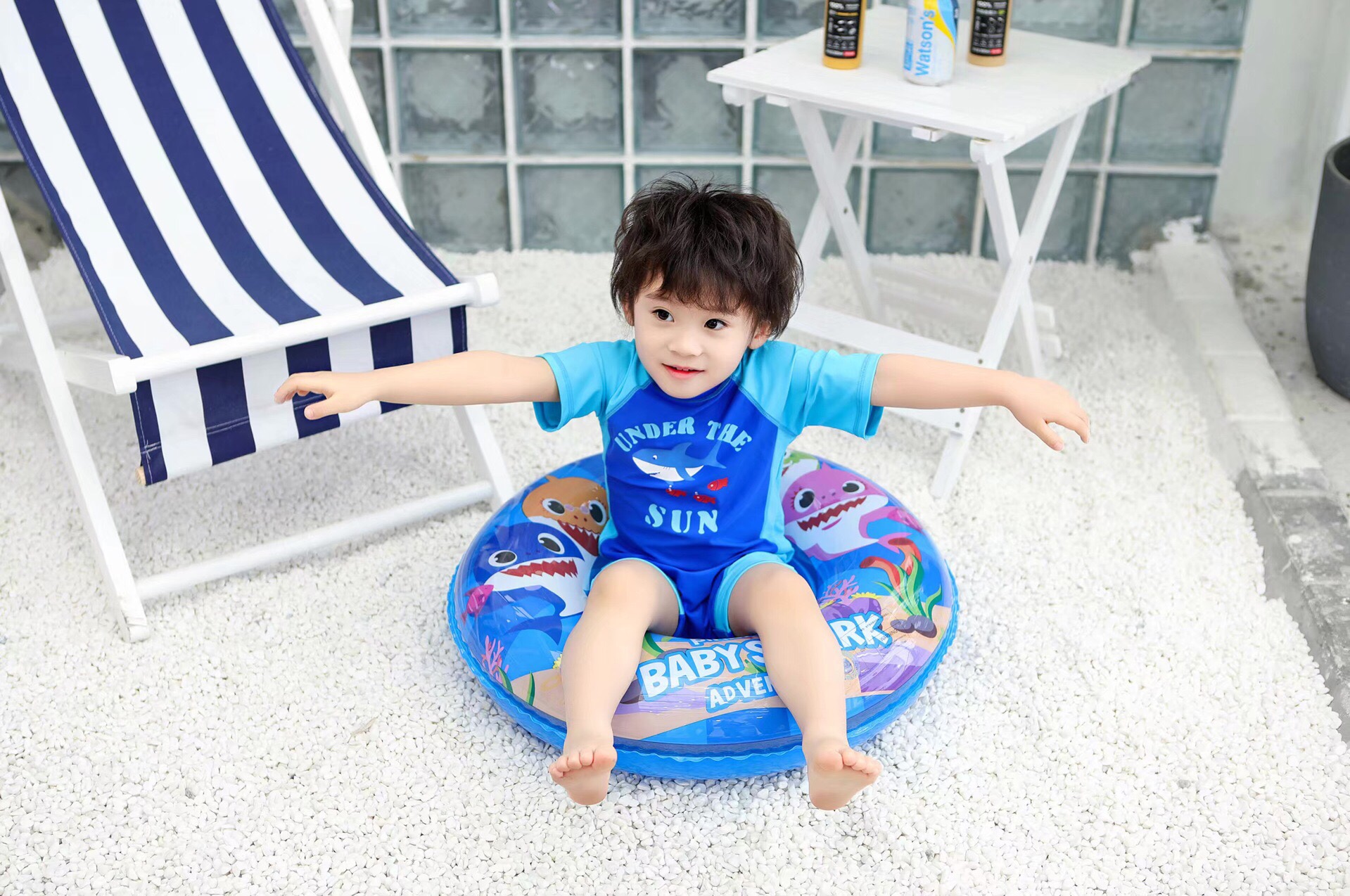 ins thickened cartoon children's swimming rings, shark baby armpit rings, swimming rings and PVC water rings are available in stock detail image 5