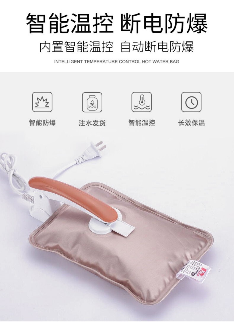 恐龙玩偶加暖水袋充电式宿舍用卡通可爱毛绒注水女新款可拆洗暖宝宝热水袋详情图3