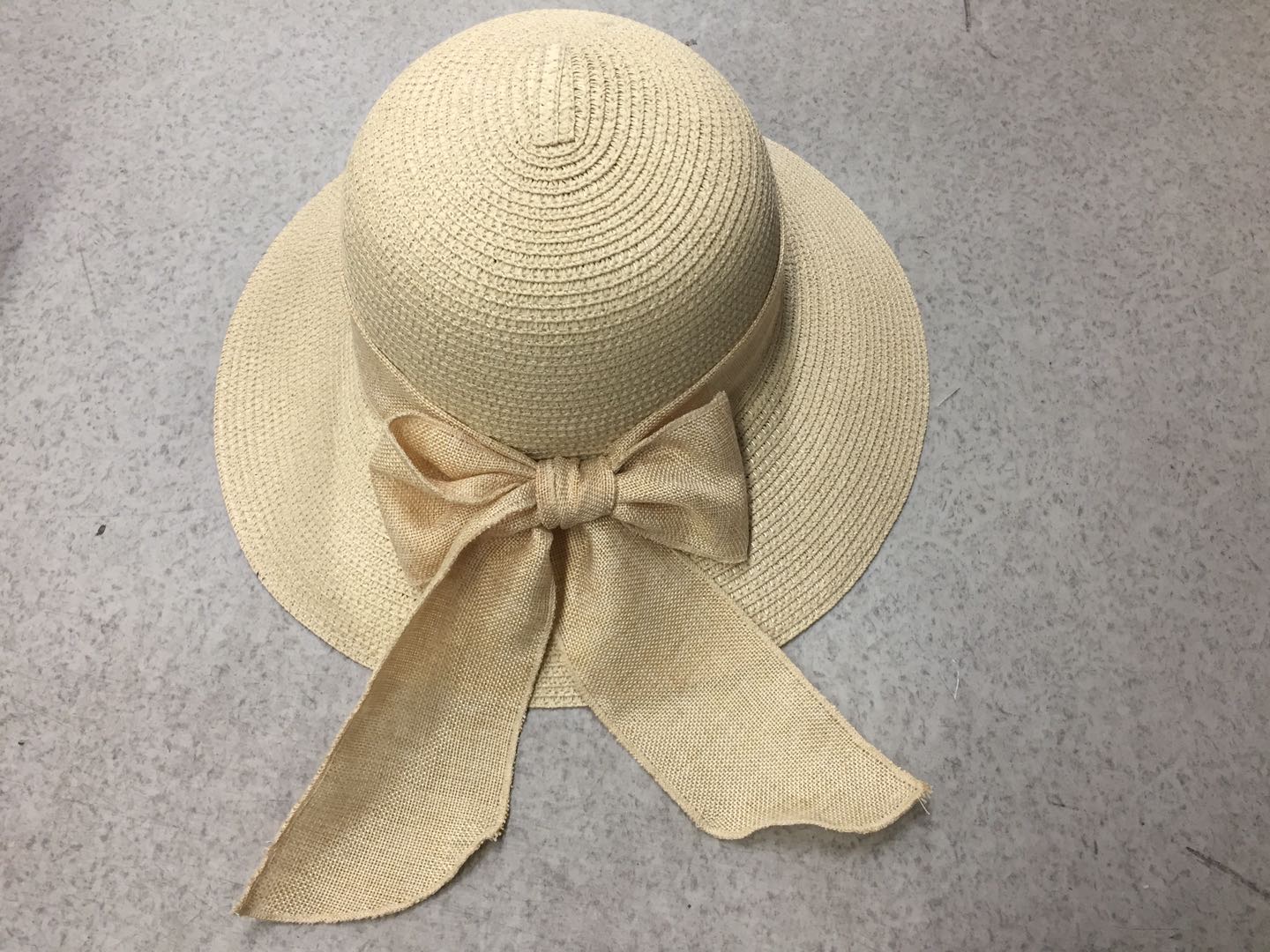 Summer Korean style basin hat linen ribbon details Picture