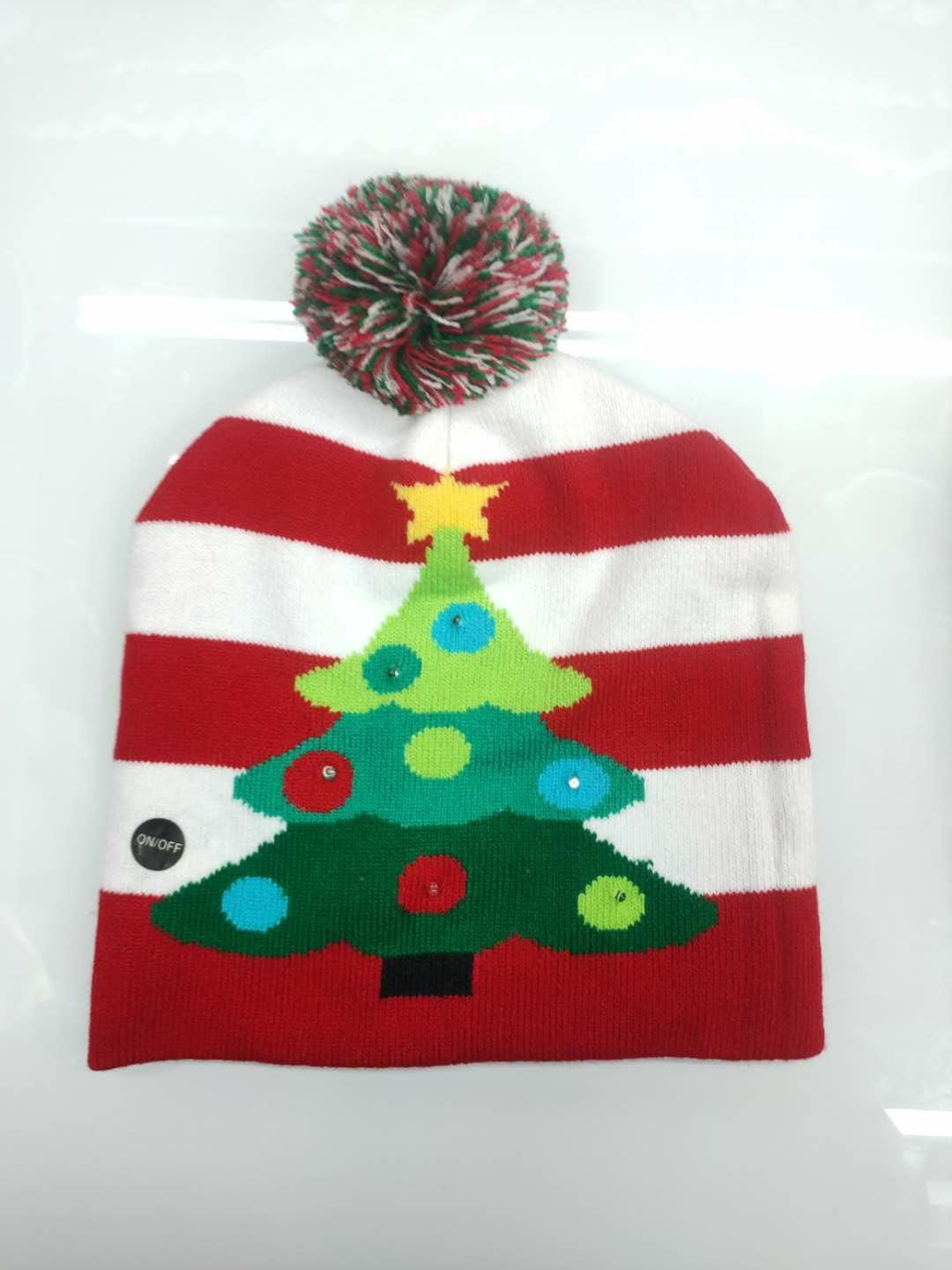 High-end velvet Christmas hat, Christmas festival decoration, party supplies, adult Christmas hat factory direct sales, Christmas knitted hat 11