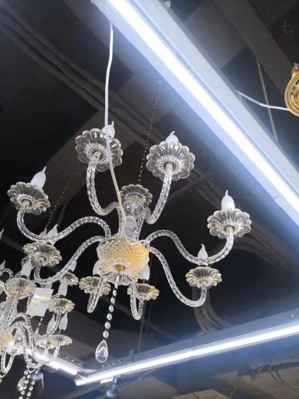 Eight chandeliers