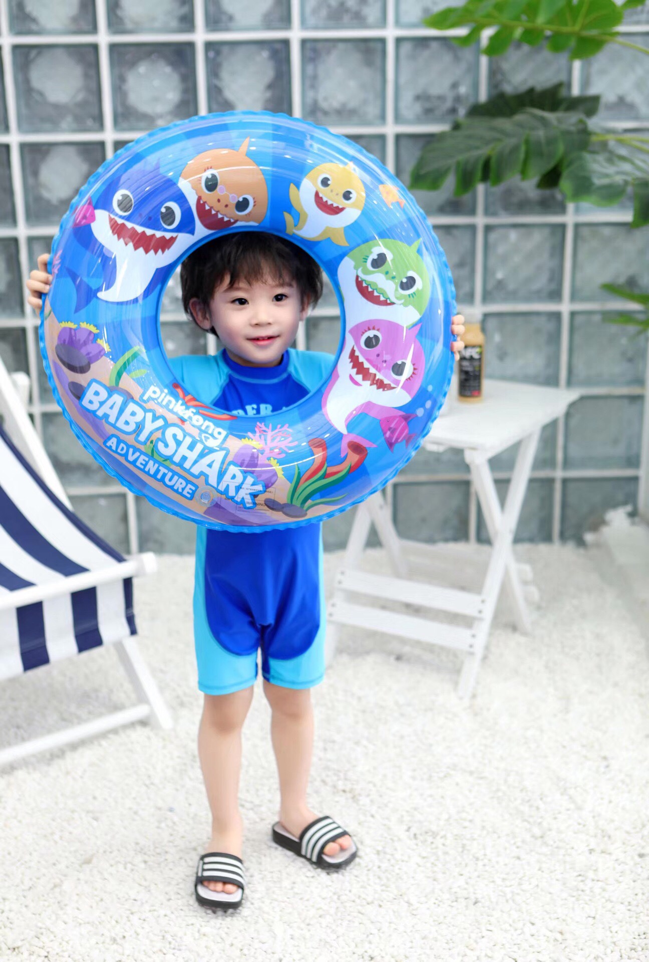 ins thickened cartoon children's swimming rings, shark baby armpit rings, swimming rings and PVC water rings are available in stock detail image 2