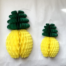 20cm蜂窝菠萝纸球挂件跨境热销11