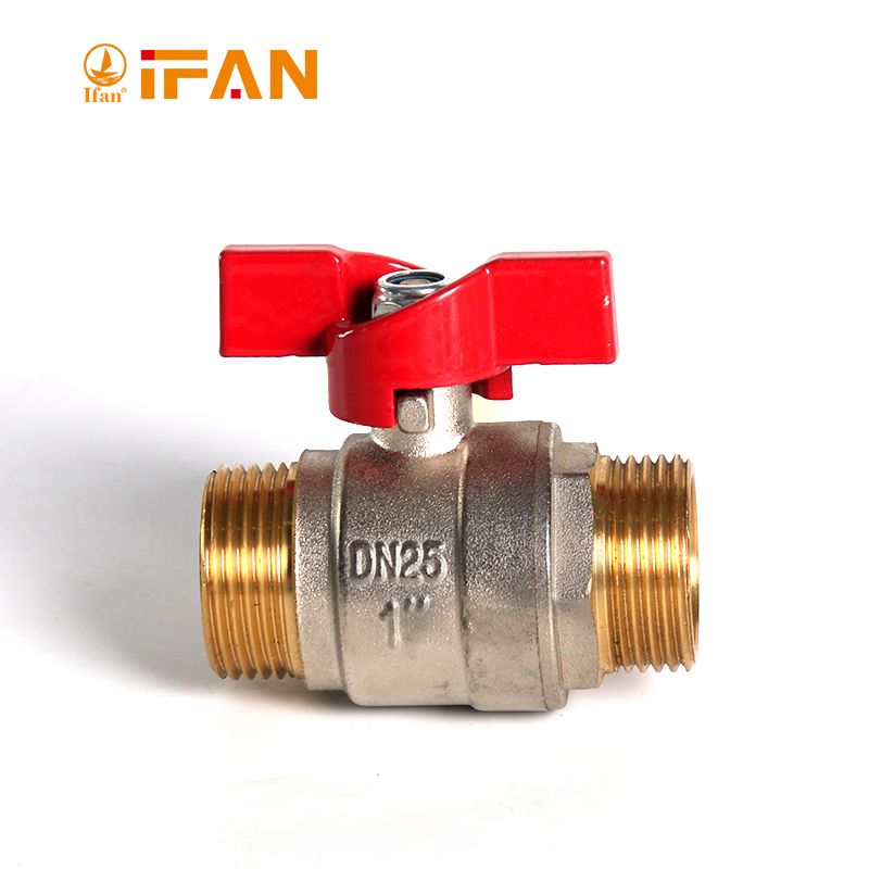 IFAN full diameter adjustable handle gas ball valve full copper thickened double wire ball valve tap water adjustable handle copper ball valve thumbnail