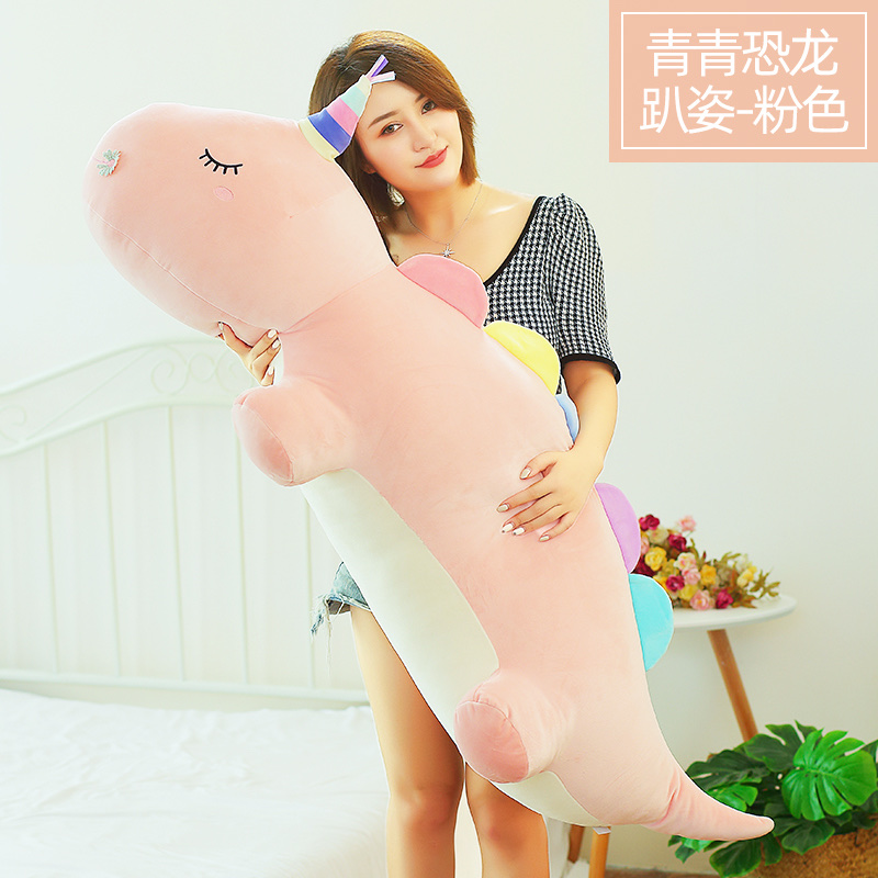 2022 New plush toy, doll, pillow, backrest, multi-functional 100cm Green Dragon pillow Item Picture