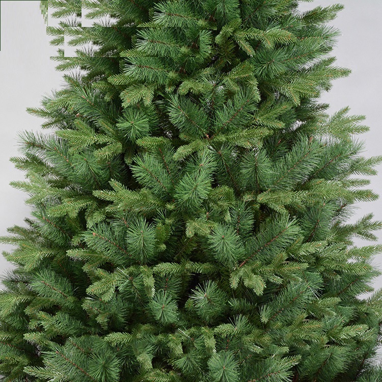 依阳圣诞工艺2.1M尖头PVC+PE叶混合高档树详情图2