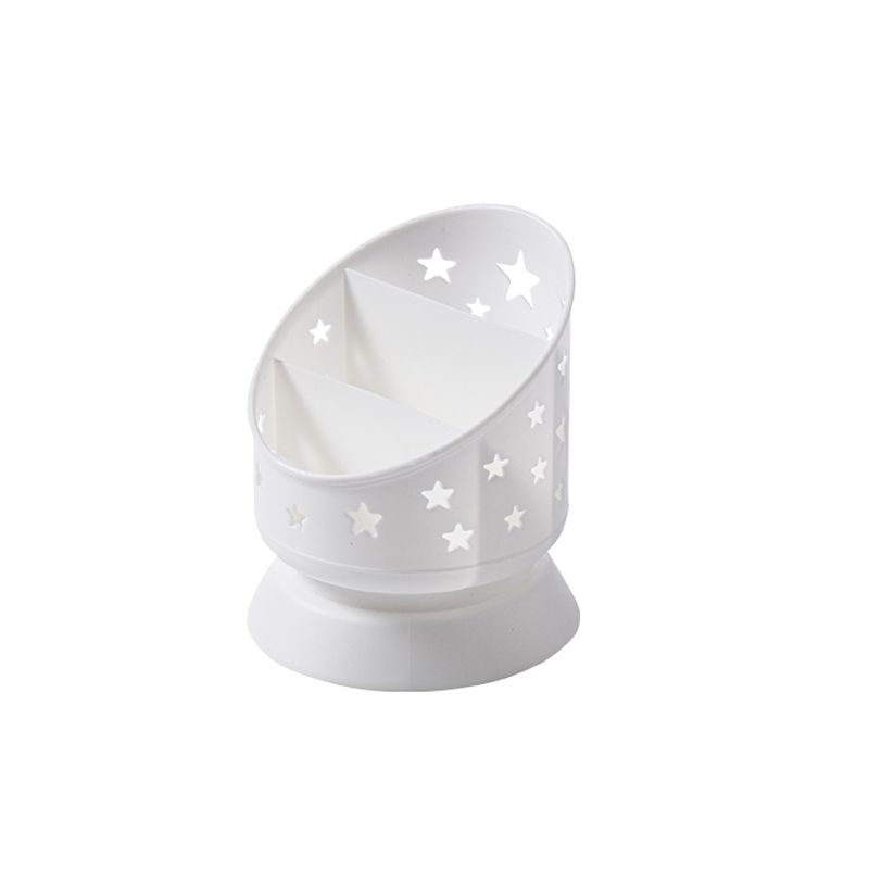 Multi-functional layered pen holder, three-compartment storage box for study and office, simple makeup brush, star-shaped chopstick cage, pen holder storage box Item Picture