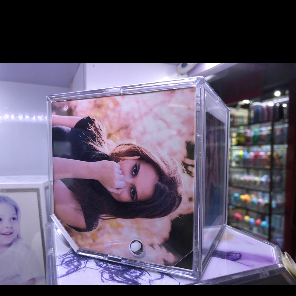 小弟相框工艺品摆件装小魔方带灯的家居装饰摆件52