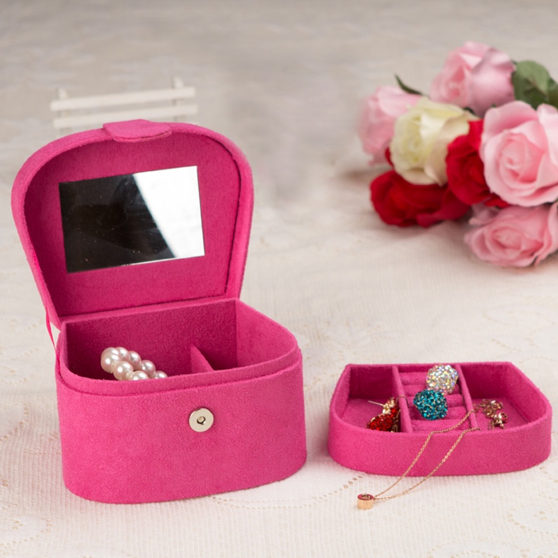 Travel Portable Jewelry Box Stud Earrings Jewelry Storage Box Small Jewelry Box 34