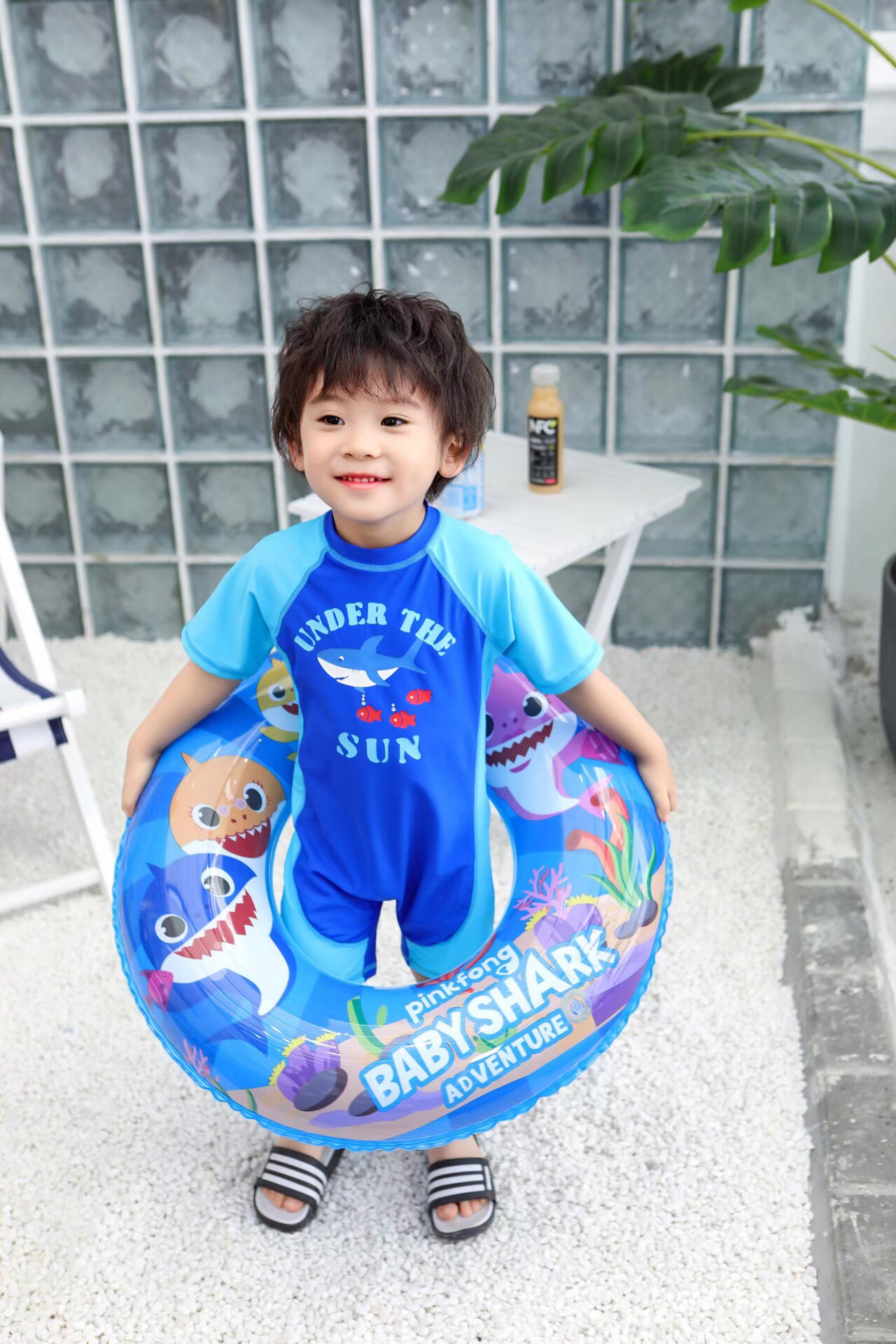 ins thickened cartoon children's swimming rings, shark baby armpit rings, swimming rings and PVC water rings are available in stock detail image 8