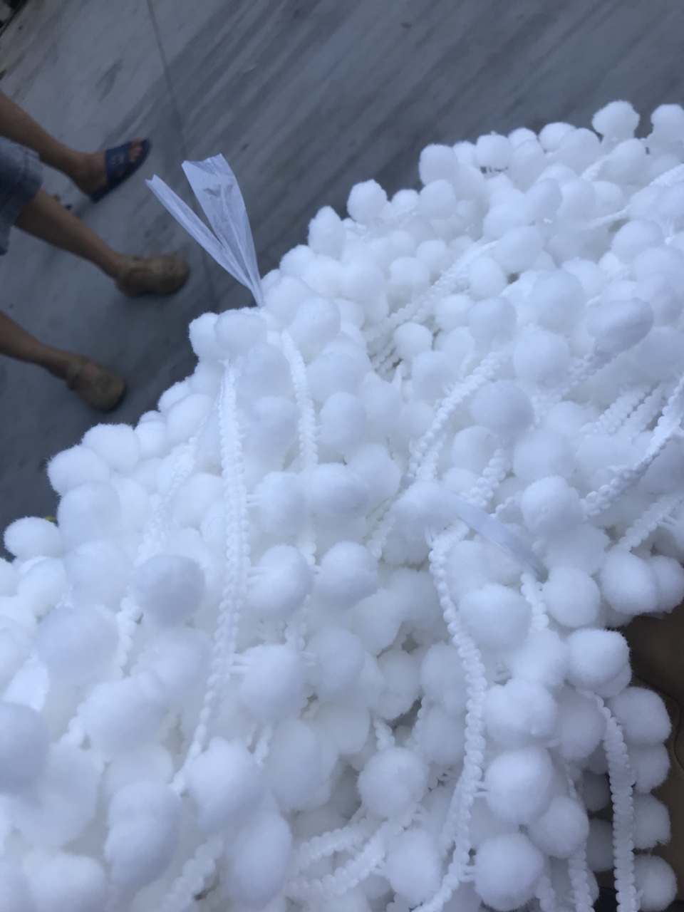 大毛球织带边定制服装花边辅料花边