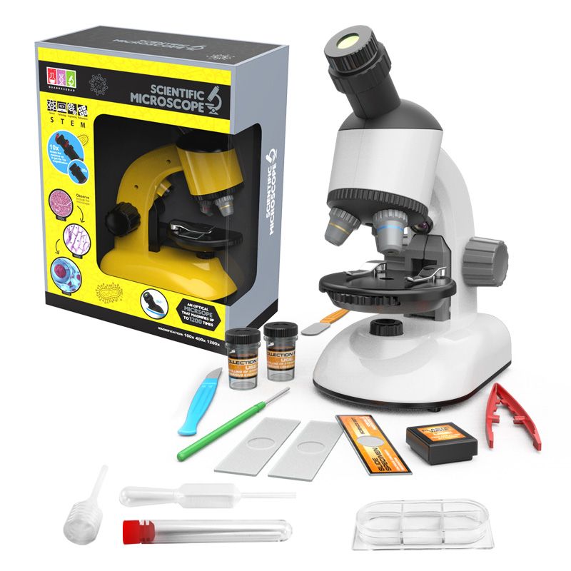 The latest upgraded 1100 rotating head 1200x primary school children's experimental science education and educational toy microscope Application Scenario