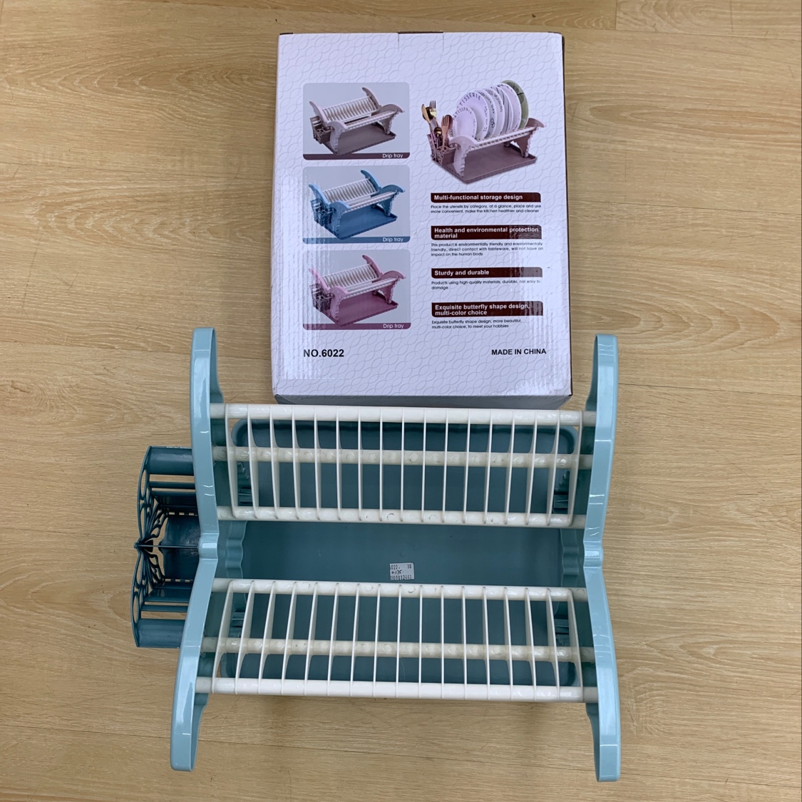 Draining bowl rack, draining bowl rack with color box Specification drawing