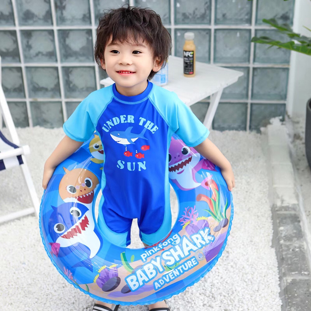 ins thickened cartoon children's swimming rings, shark baby armpit rings, swimming rings and PVC water rings are available in stock