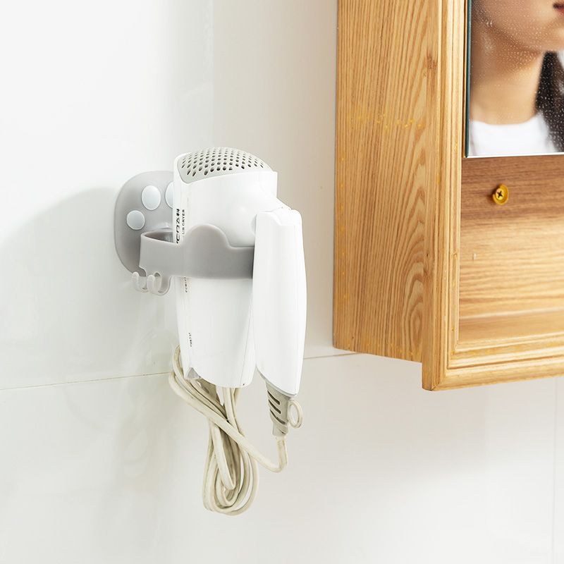 Cat paw hair dryer stand, bathroom wall-mounted storage rack, washbasin plug hook storage rack, no need for drilling details Picture