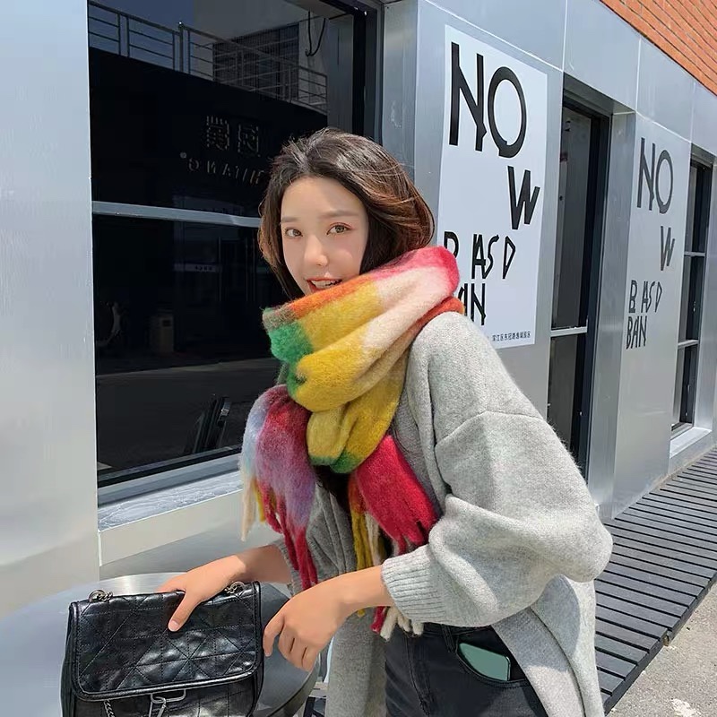 Super Warm Thick All Cute Student Casual Fashion Generous Scarf