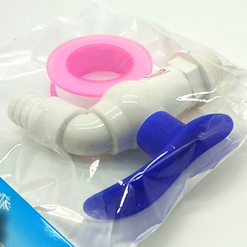 Plastic faucet spout + water-stop tape Specification image