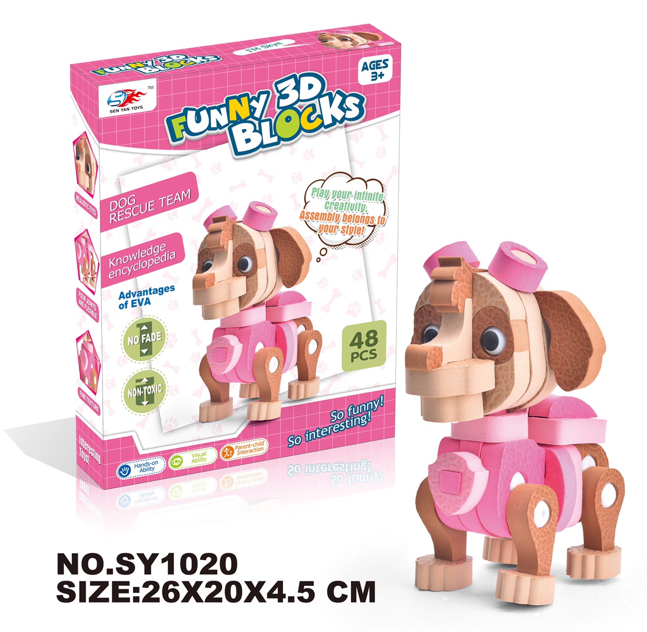 3D EVA Building Blocks - Tiantian (48pcs) thumbnail