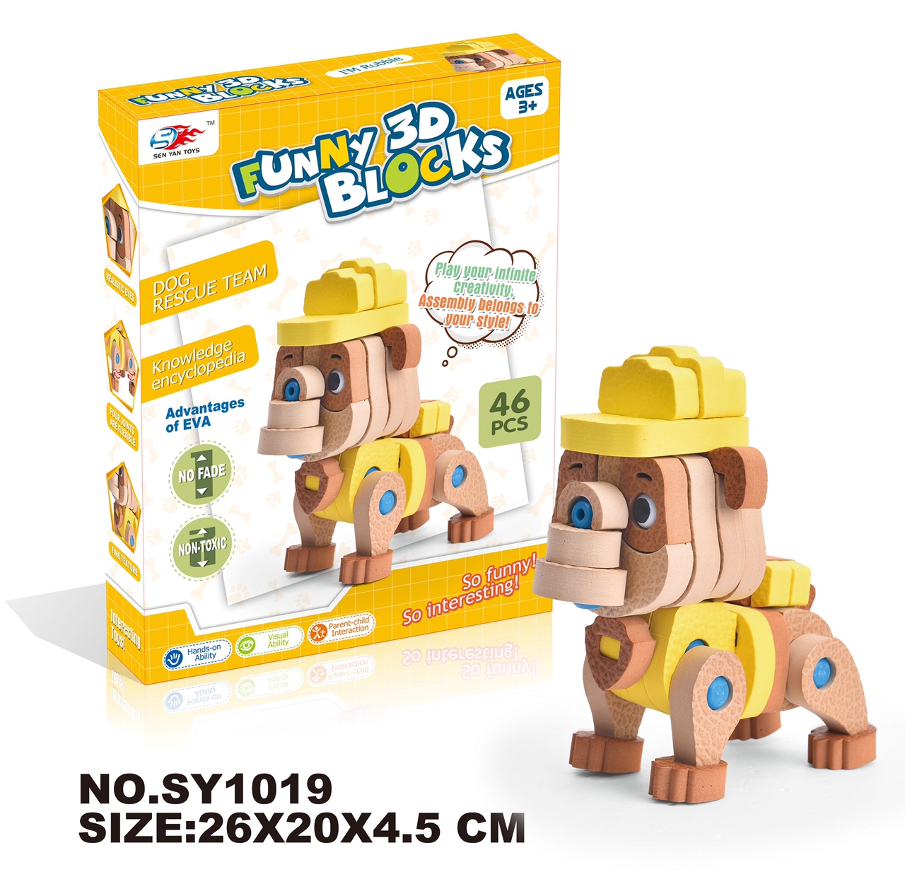 3D EVA Building Blocks - Small Force for Dog Rescue Team (46PCS) thumbnail
