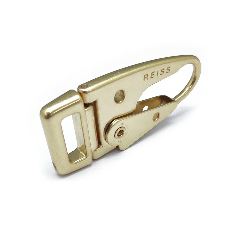 Dongguan Fengxing Hardware Factory Direct Olecranon Buckle Electrophoresis Black And Light Gold Hook Buckle Explosive New Development undefined
