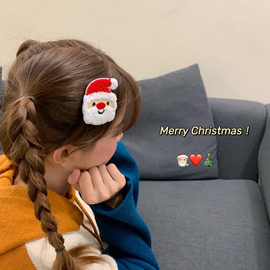 Christmas hair accessories, cute reindeer hair clips, BB clips, pressure clip series, girlish bell snowflake bangs hair clips, autumn and winter hair accessories Item Picture