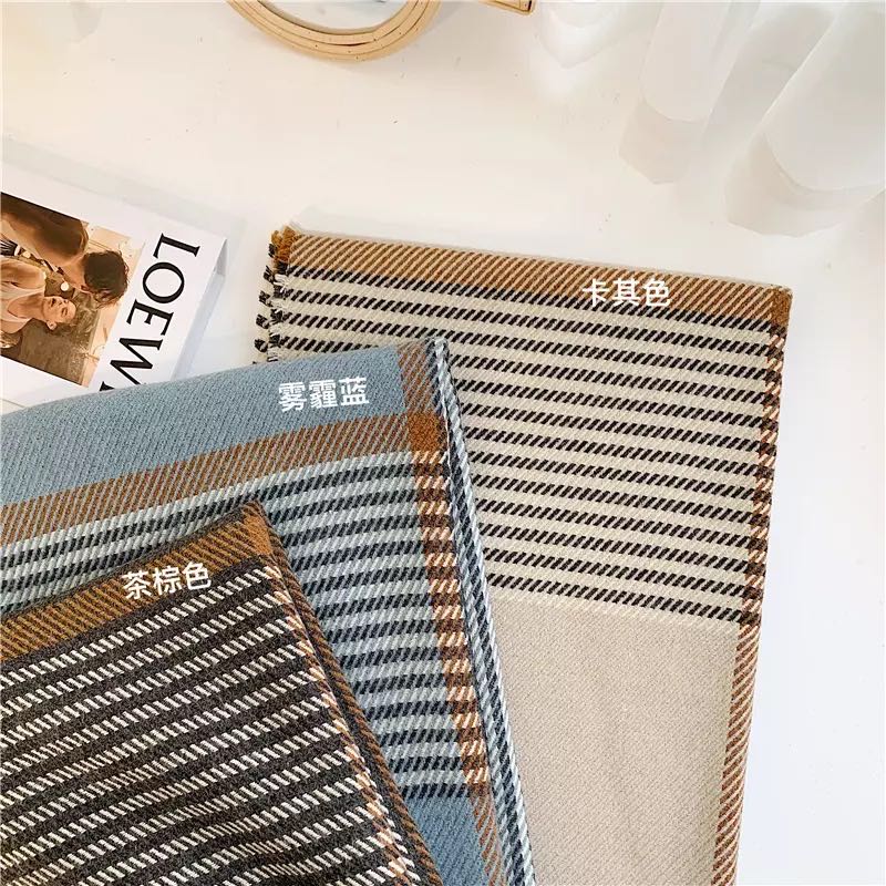 女士披肩秋冬季外套百搭休闲爆款时尚围巾图