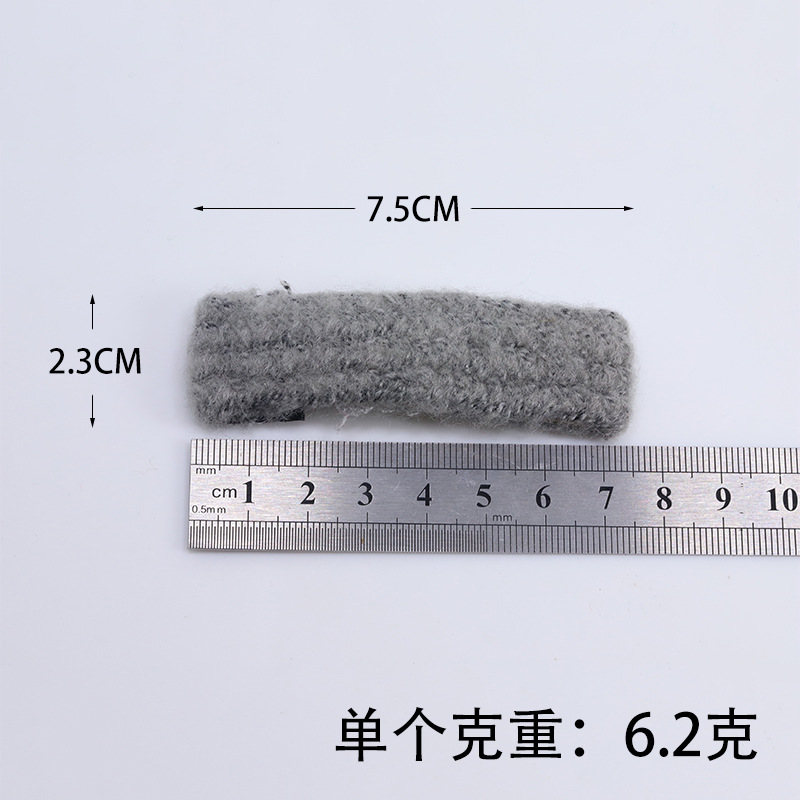 Wool hair clips, handcrafted BB clips details Picture