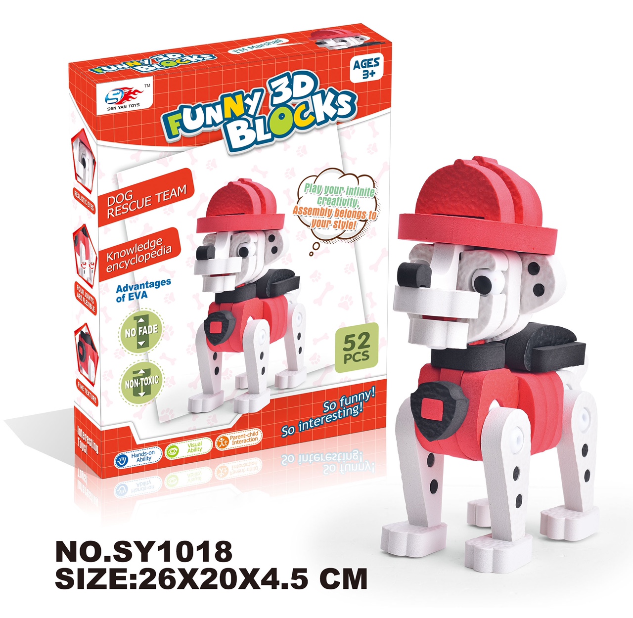 3D EVA Building Blocks - Dog Rescue Team Maomao (52pcs) thumbnail